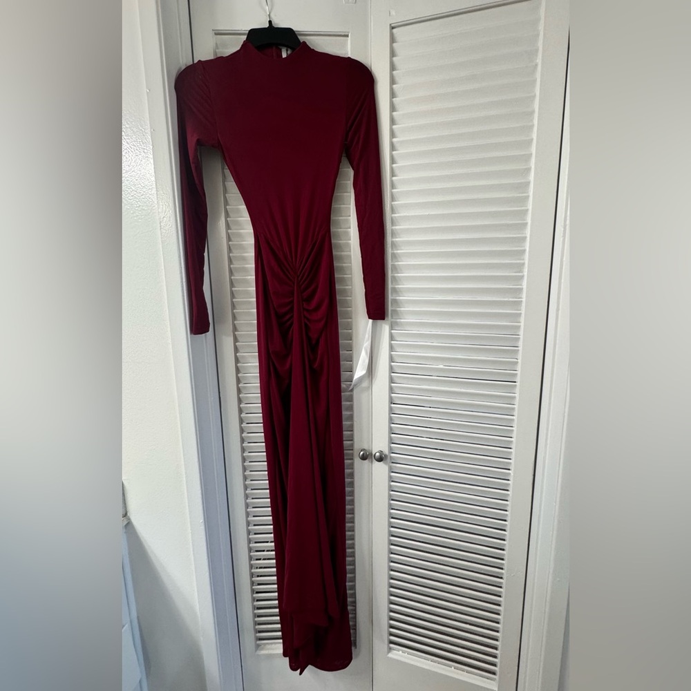 BBXBRAND ALUYA MESH DRESS - DEEP CHERRY - Picture 5 of 7